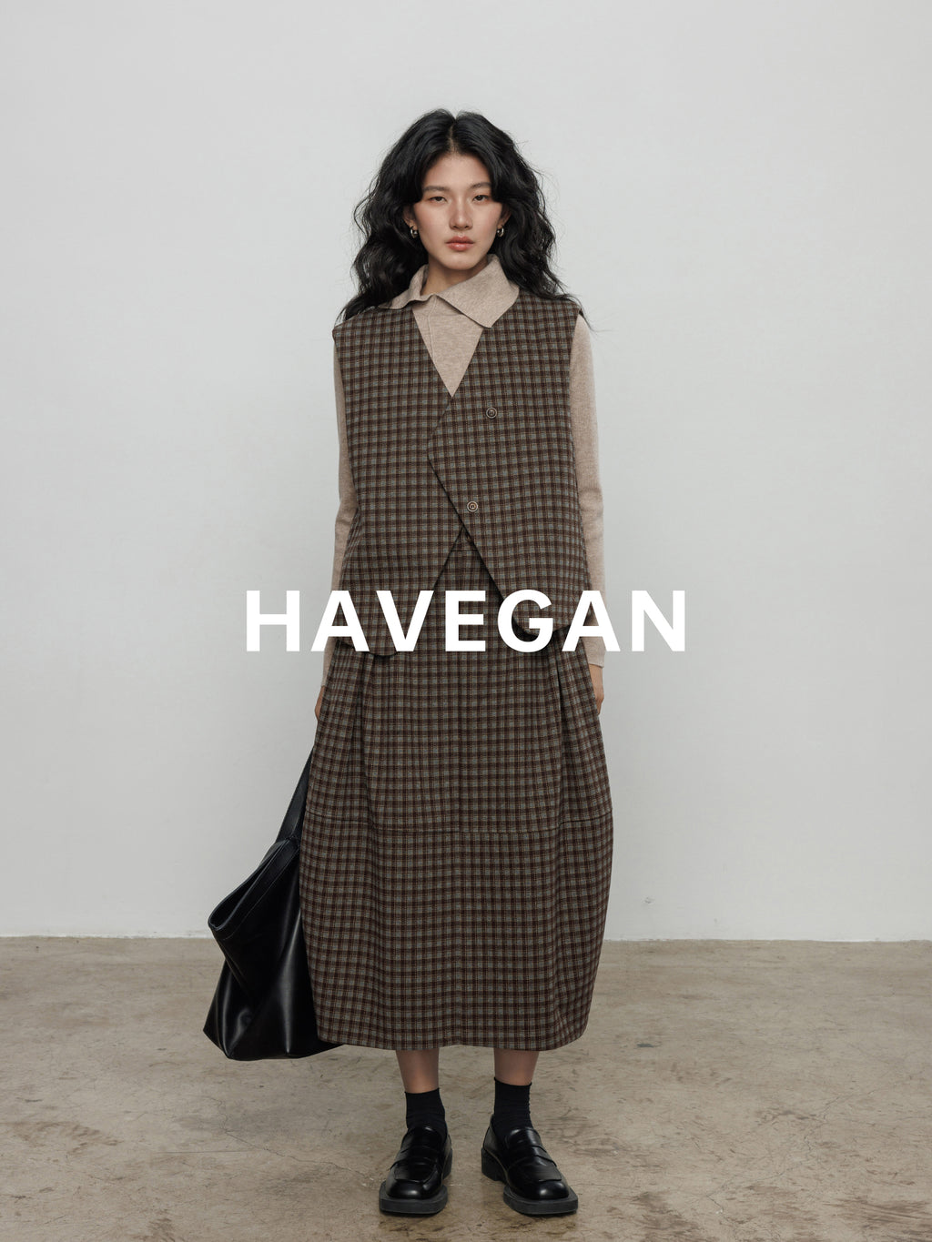 不對稱領針織上衣_BDHL7959