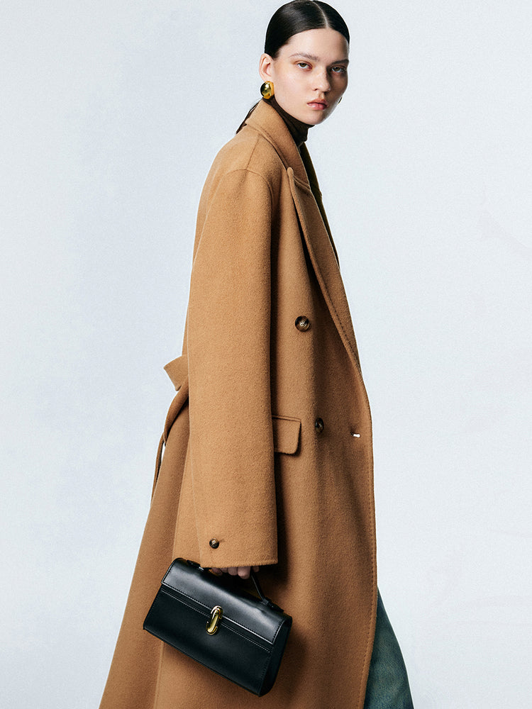 Double-sided minimalist style coat_BDHL5378