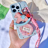 3D Leather Rocking Horse Phone Case_HL3270