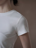 Slim Fit Short Sleeve Basic Tee_BDHL8296