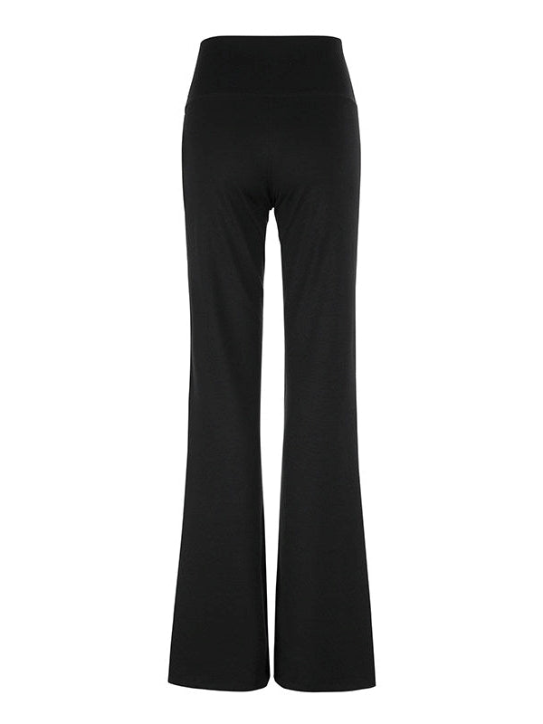 高腰彈力喇叭褲_BDHL8057