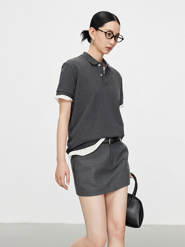 Simple Design Polo Shirt_BDHL7590