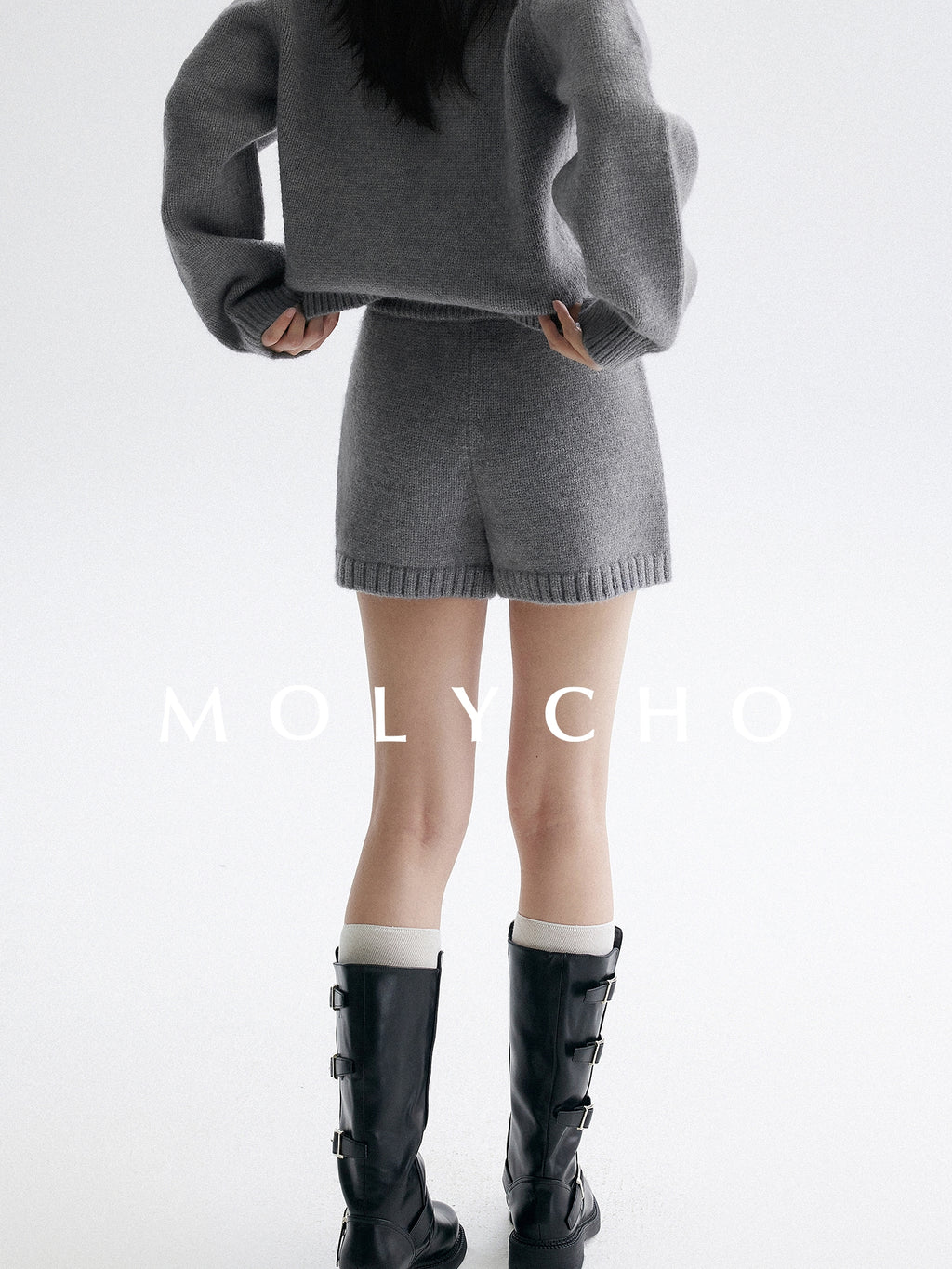 V領針織上衣或針織短褲_BDHL7944