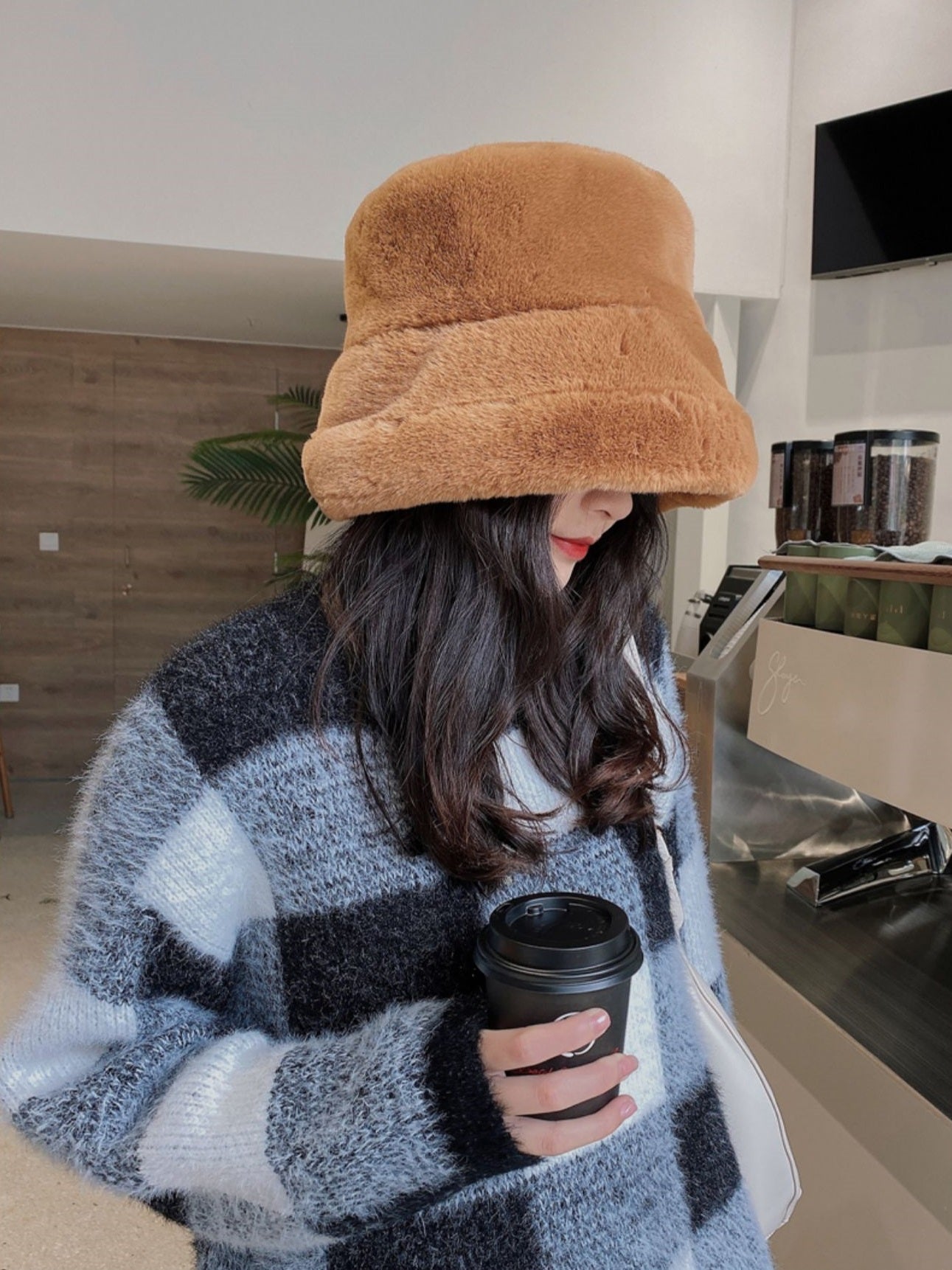Winter thickened furry hat_BDHL5351