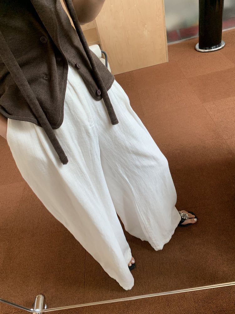 Lazy Linen Wide Leg Pants_BDHL6220