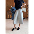 Brushed Knit Wide Leg Cropped Pants_BDHL8425