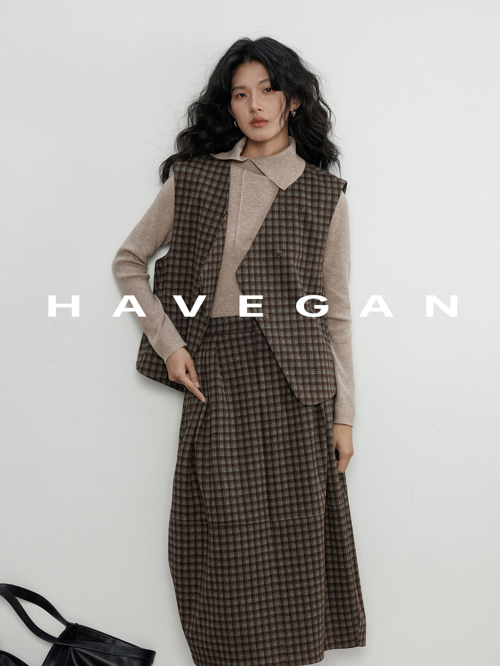 不對稱領針織上衣_BDHL7959