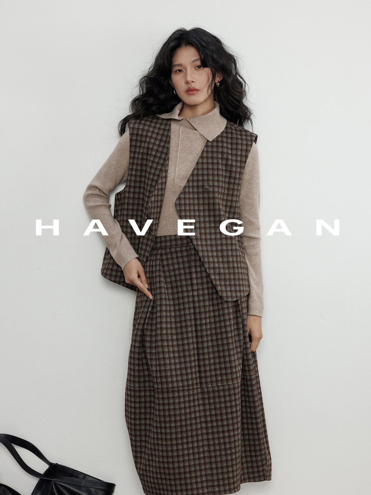 不對稱領針織上衣_BDHL7959