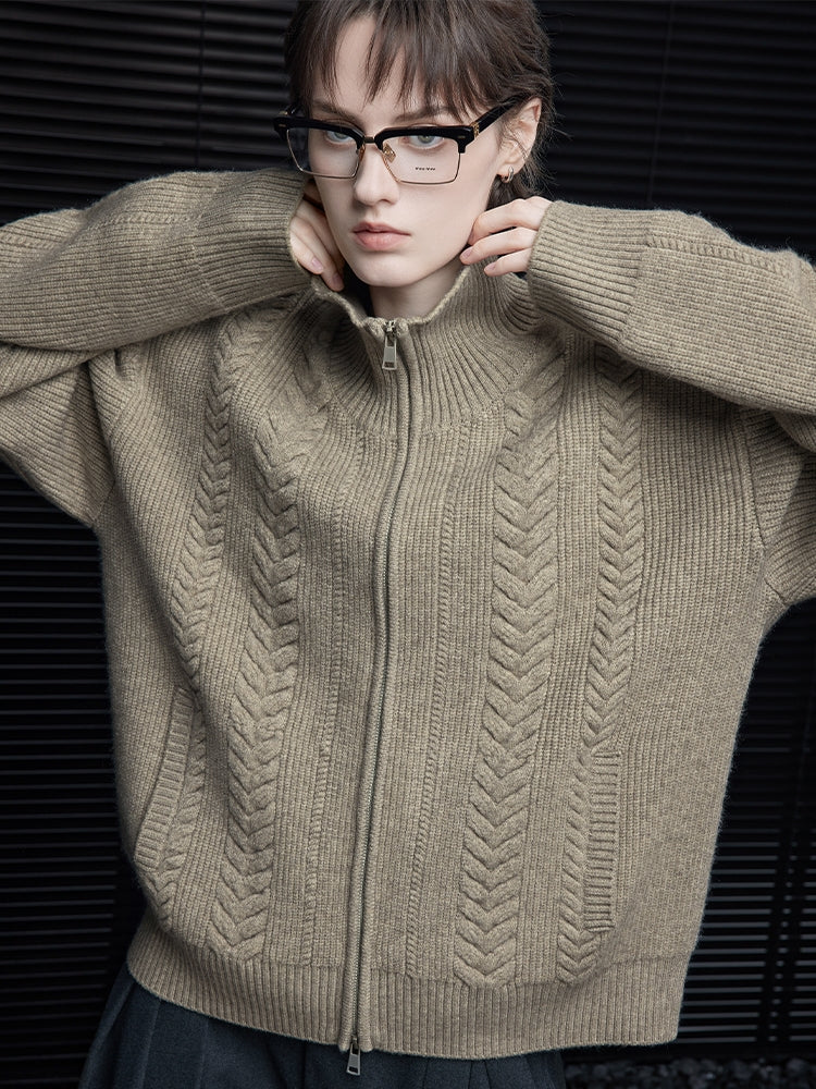Double-Zip Knit Cardigan_BDHL7878