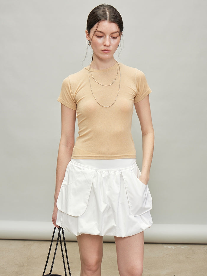 Reverse Stitch Slim Tops_BDHL7286
