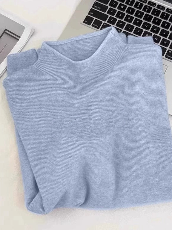 Stand-Collar sweater Or Knitted Vest_BDHL7819