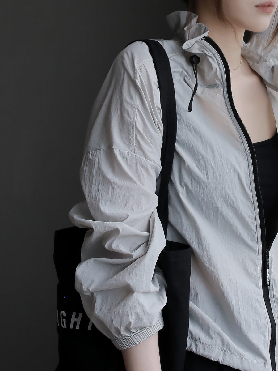 Frill Collar Thin Jacket_BDHL7578