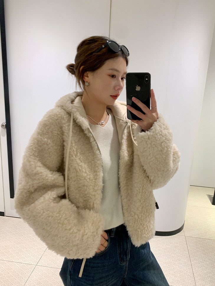 Hooded Zip-Up Short Jacket_BDHL8046