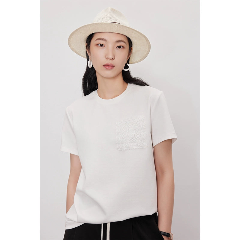 Solid collar round neck short sleeves_BDHL5862 - HELROUS