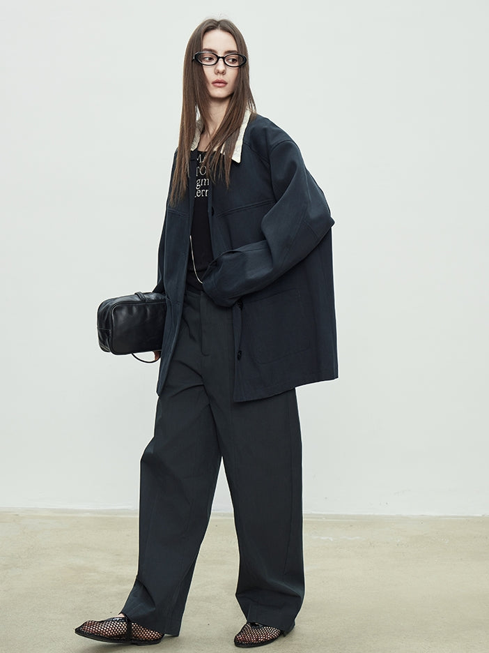Simple Design Wide Pants_BDHL7103