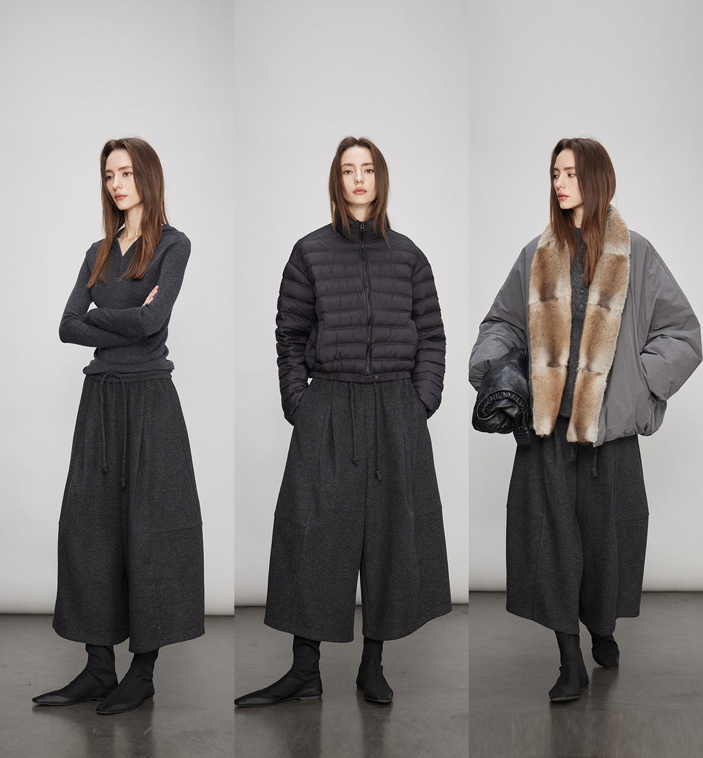 Drape Round Carrot Pants_BDHL7991