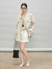 Stand-Up Collar Shirt Jacket_BDHL7278
