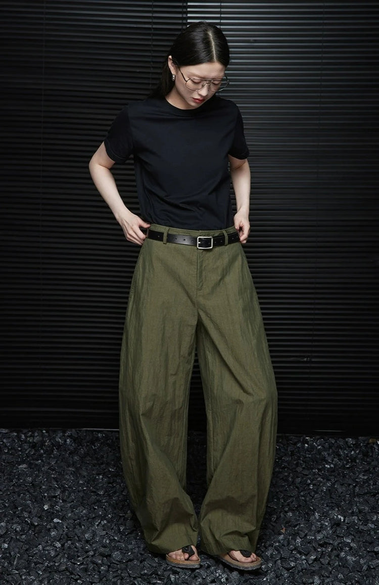 Loose Drape Thin Wide-Leg Pants_BDHL6040