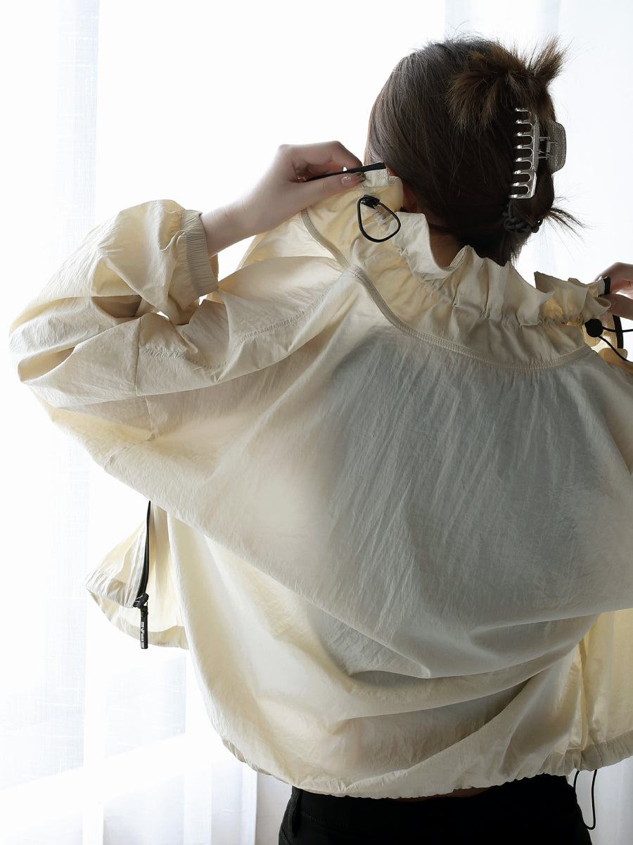 Frill Collar Thin Jacket_BDHL7578