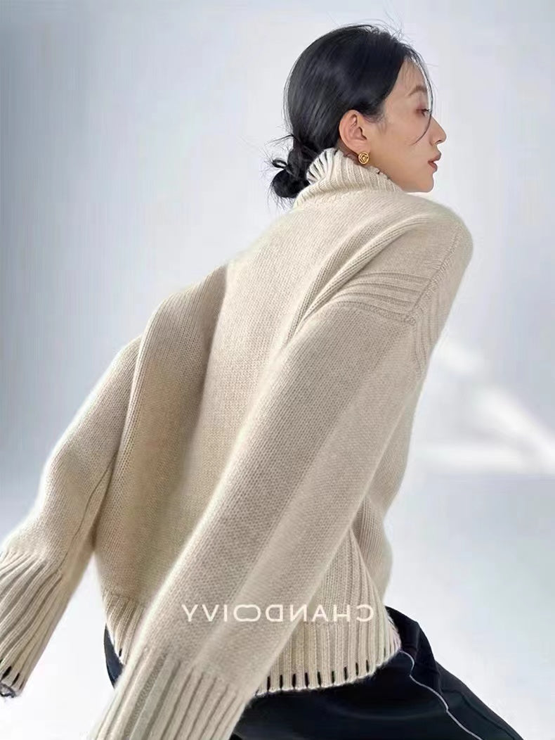 Thick Turtleneck Pullover Knit_BDHL8020