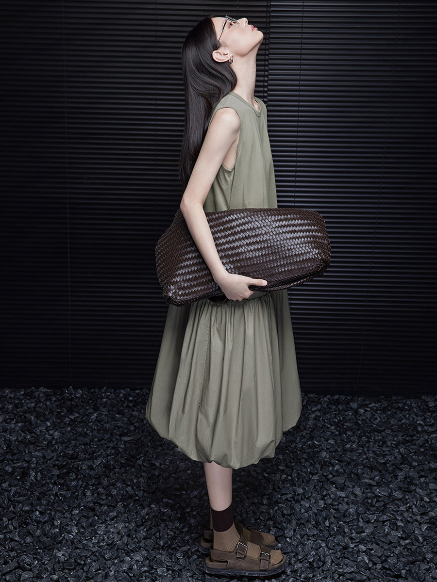 Hem Bud Sleeveless Dress_BDHL7505