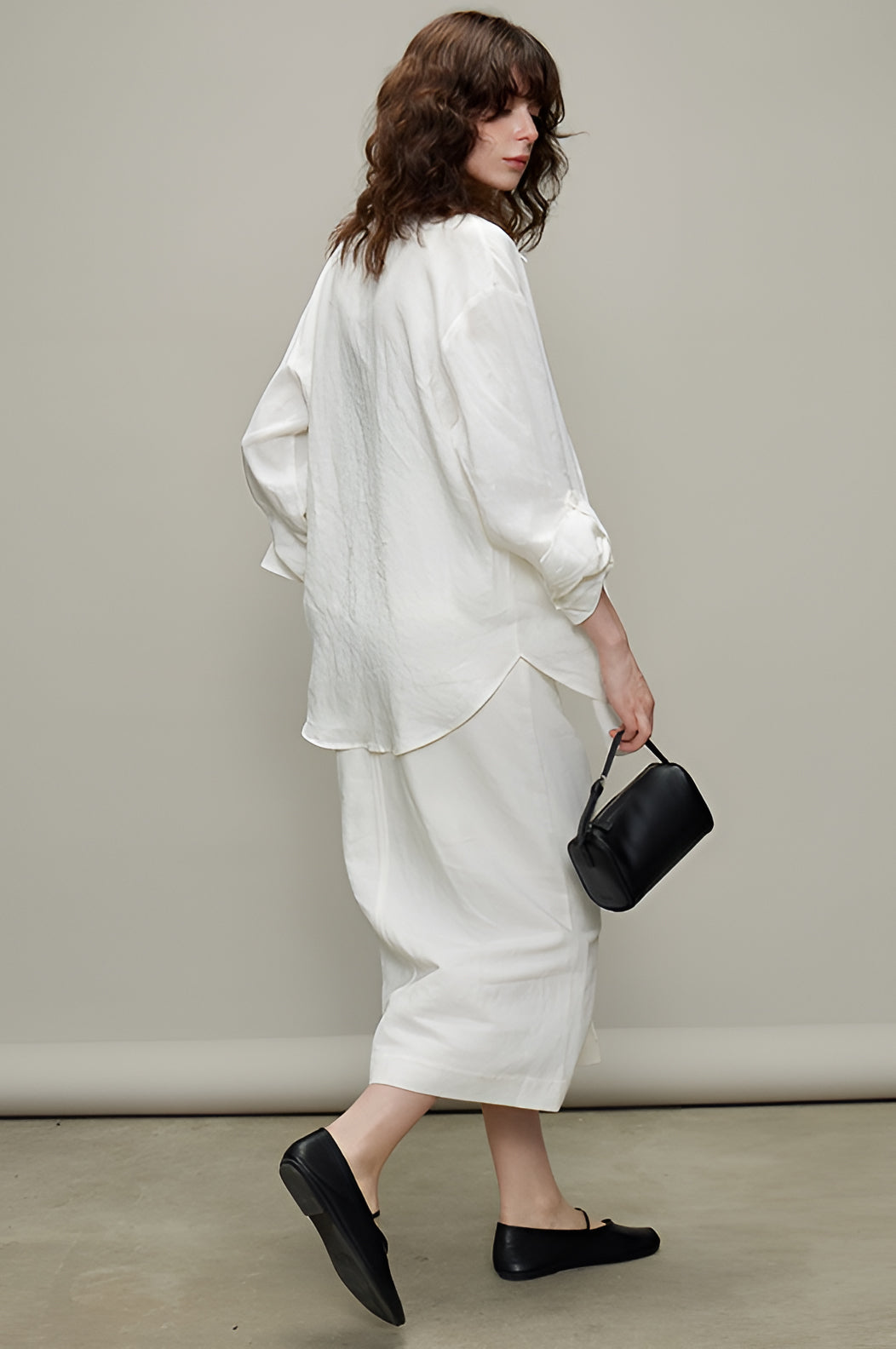 Thin Long-Sleeved Shirts & Wide Pants_BDHL6329