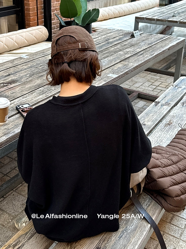 Crew Neck Relaxed Fit Sweatshirt_BDHL8006