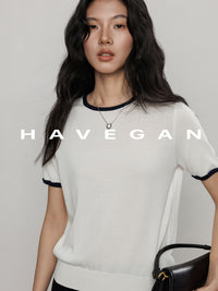 Lightweight Contrast Color Tops_BDHL7401