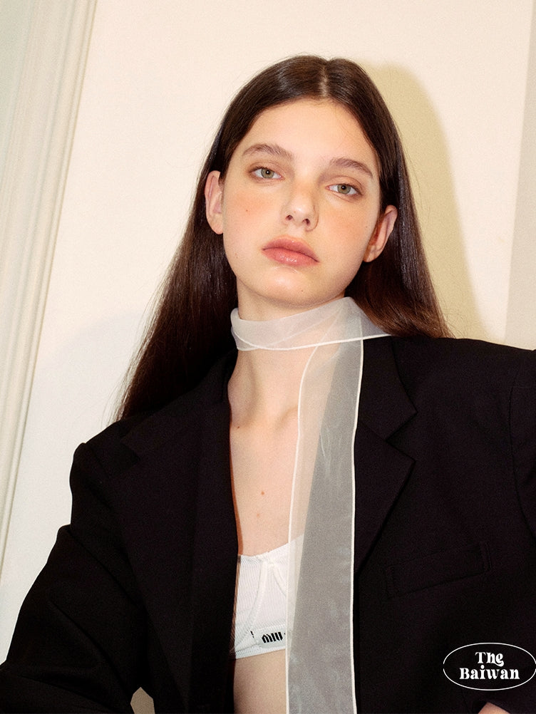 Slender Sheer Silk Scarf_BDHL7445