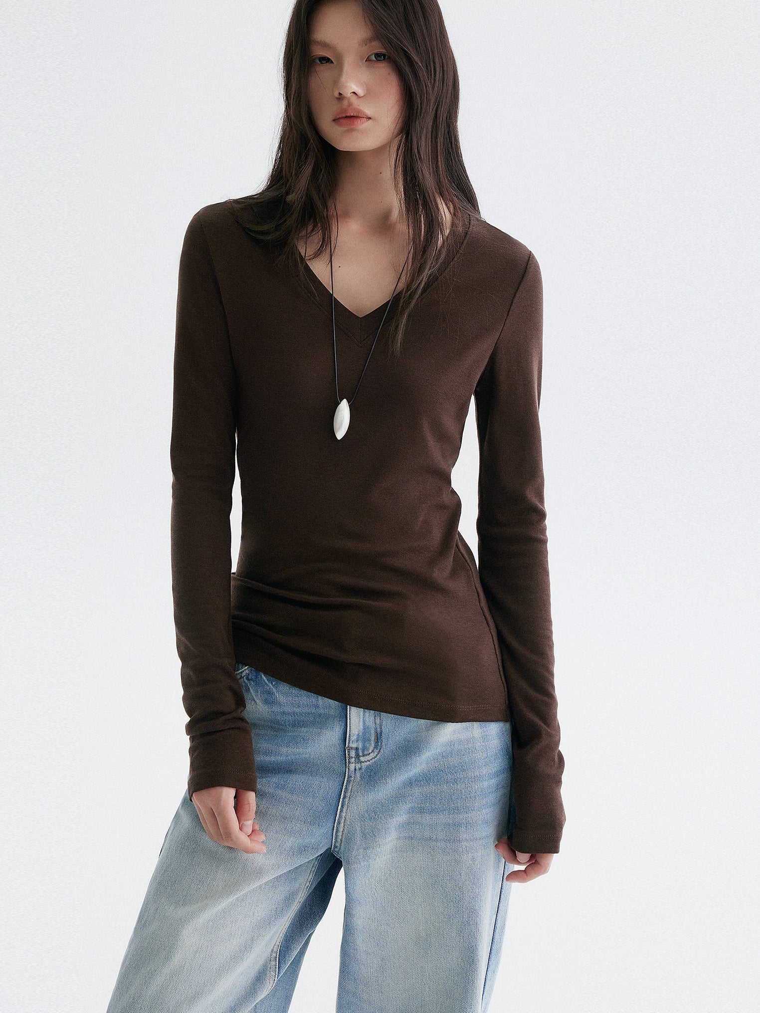 V領修身上衣_BDHL7949