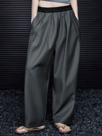 String Bicolour Wide Leg Pants_BDHL6972