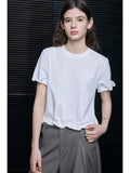Petal Sleeve Cotton Blend Tee_BDHL8349