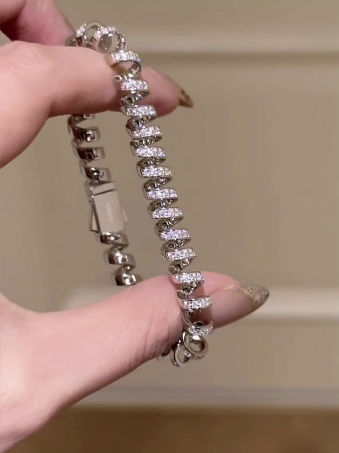 閃亮捲曲繩手鍊_BDHL8054