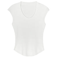 U-Neck Sleeveless Slim Knit Tops_BDHL6297