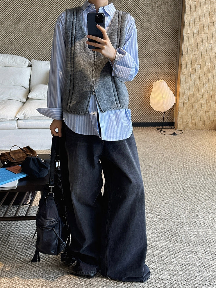 Double-Zip Sleeveless Tops_BDHL8150