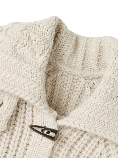 Horn Button Knit Coat_BDHL7978