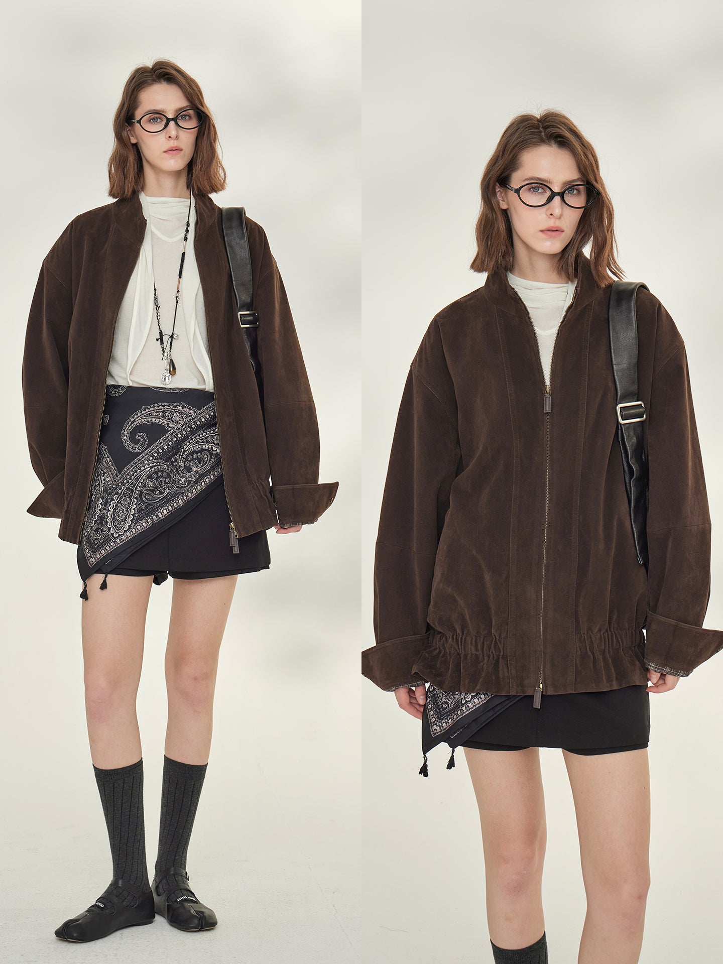 Retro Suede Brown Jacket_BDHL7738