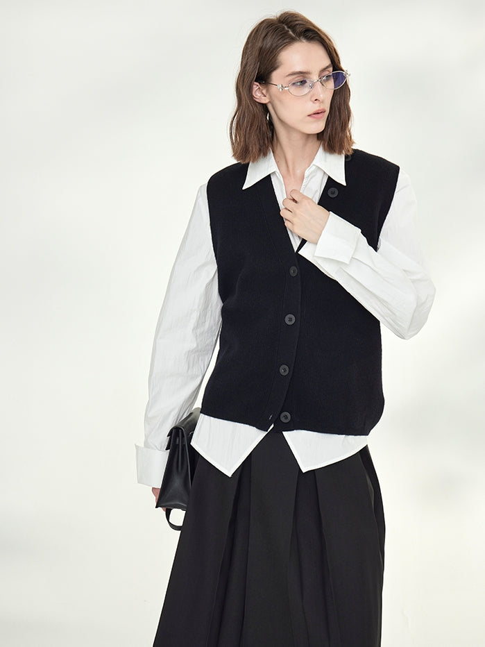 Asymmetrical Waist Belt Shirt_BDHL7789