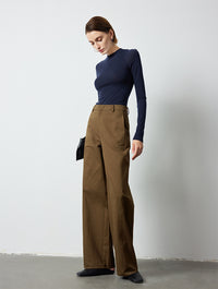 Retro Loose Straight-Wide Pants_BDHL6504