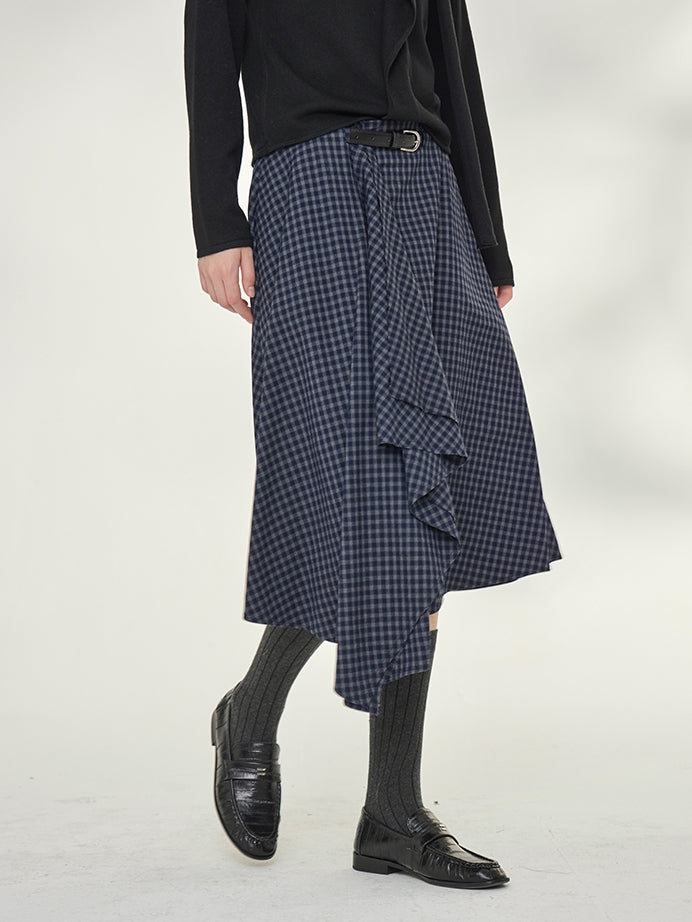 Slimming High-Waisted A-Line Skirt_BDHL7737
