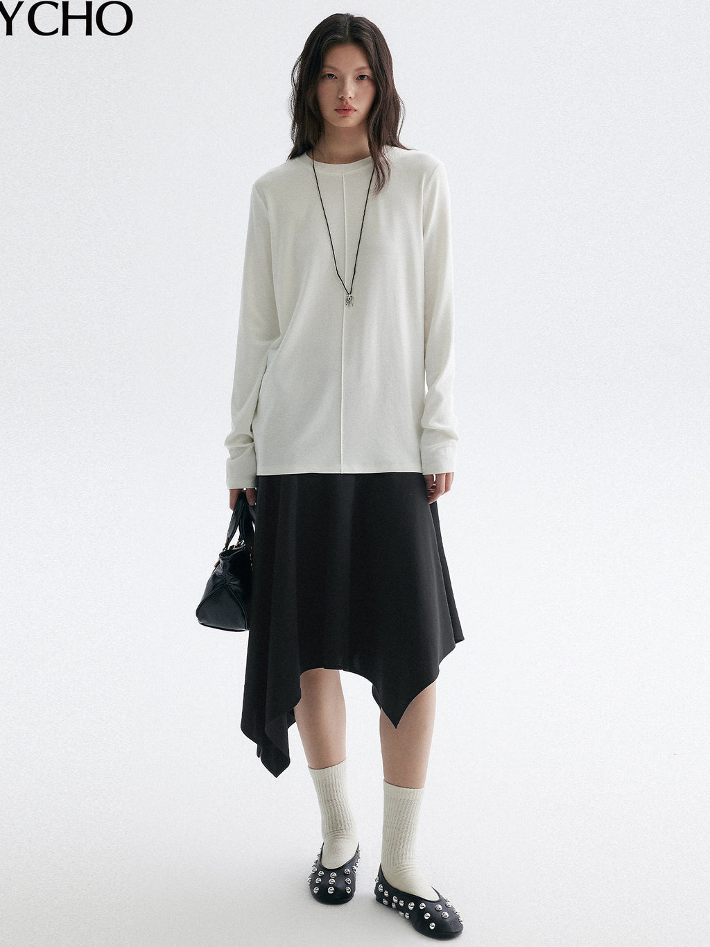 寬鬆白色上衣_BDHL7943