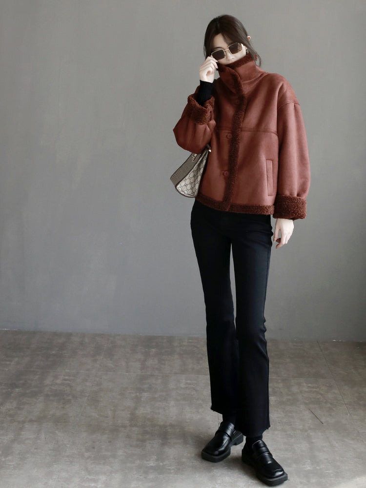 Thickened High-Neck Suede Jacket_BDHL6867