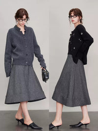 Vertical Cut A-Line Umbrella Skirt_BDHL6689