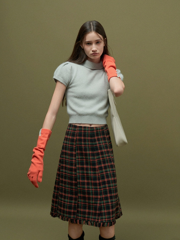 Bubble-Sleeve Turtleneck Knit_BDHL8159