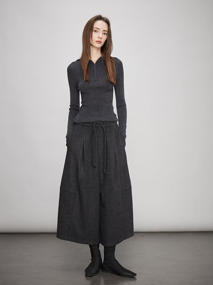 Drape Round Carrot Pants_BDHL7991