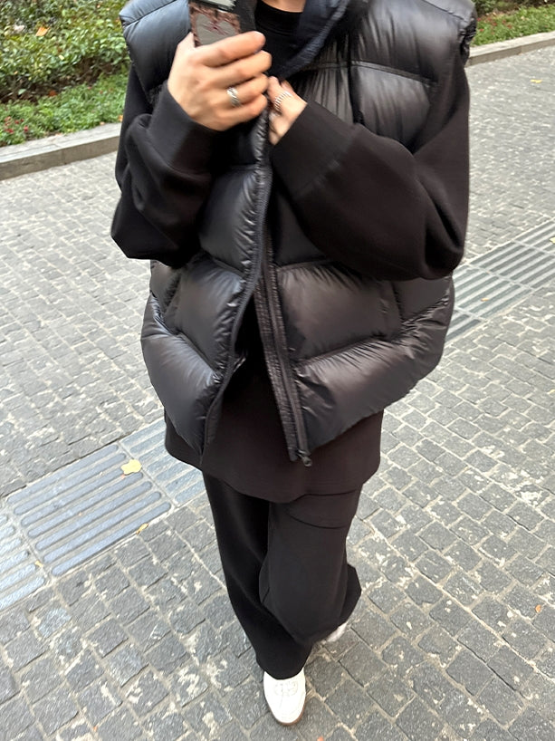 Loose-Fitting Sweatshirt Or Flared Skirt Pants_BDHL8007