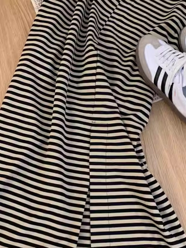 Border Sleeveless Straight Dress_BDHL7559