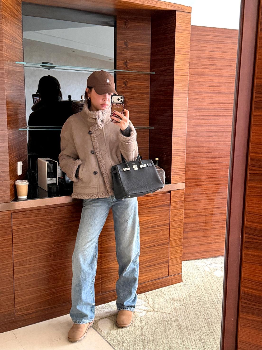 Stand-collar short-length jacket_BDHL8126