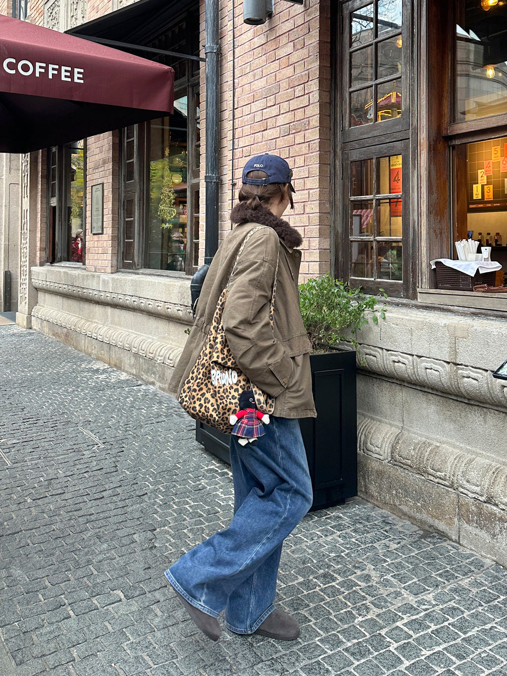 Fluffy Collar Retro Jacket_BDHL8124