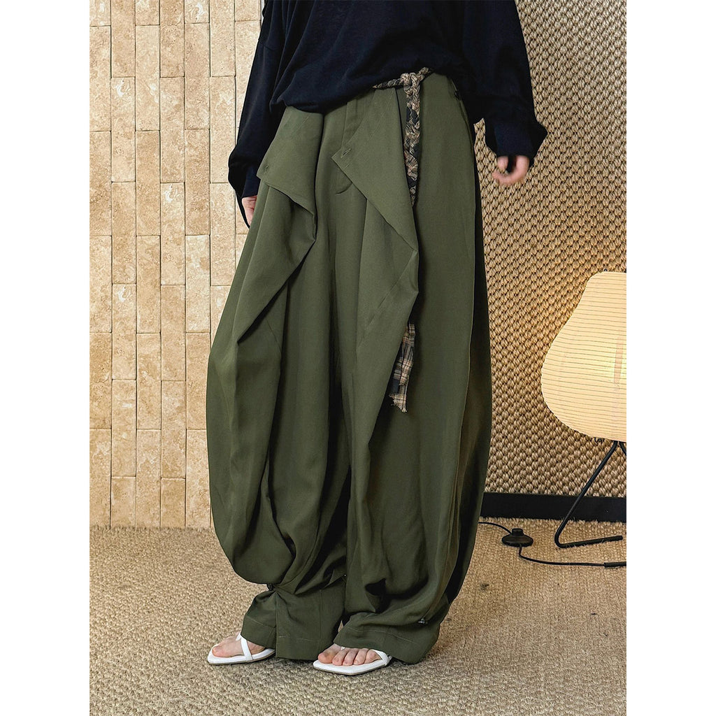 Bohemian Nomad Tencel Drape Wide Leg Pants_BDHL8264